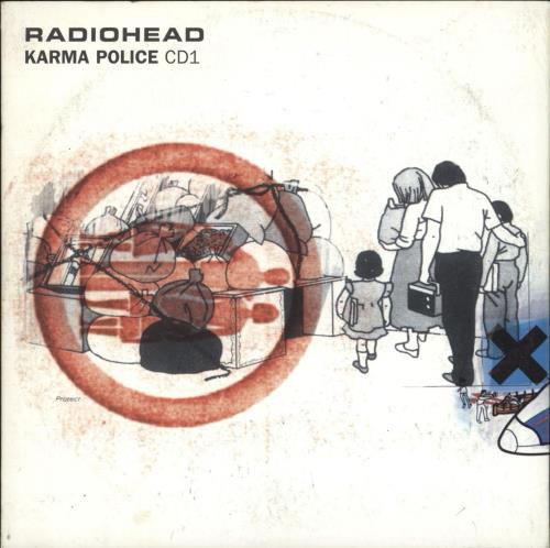 Radiohead Karma Police - reissue UK 2-CD single set (Double